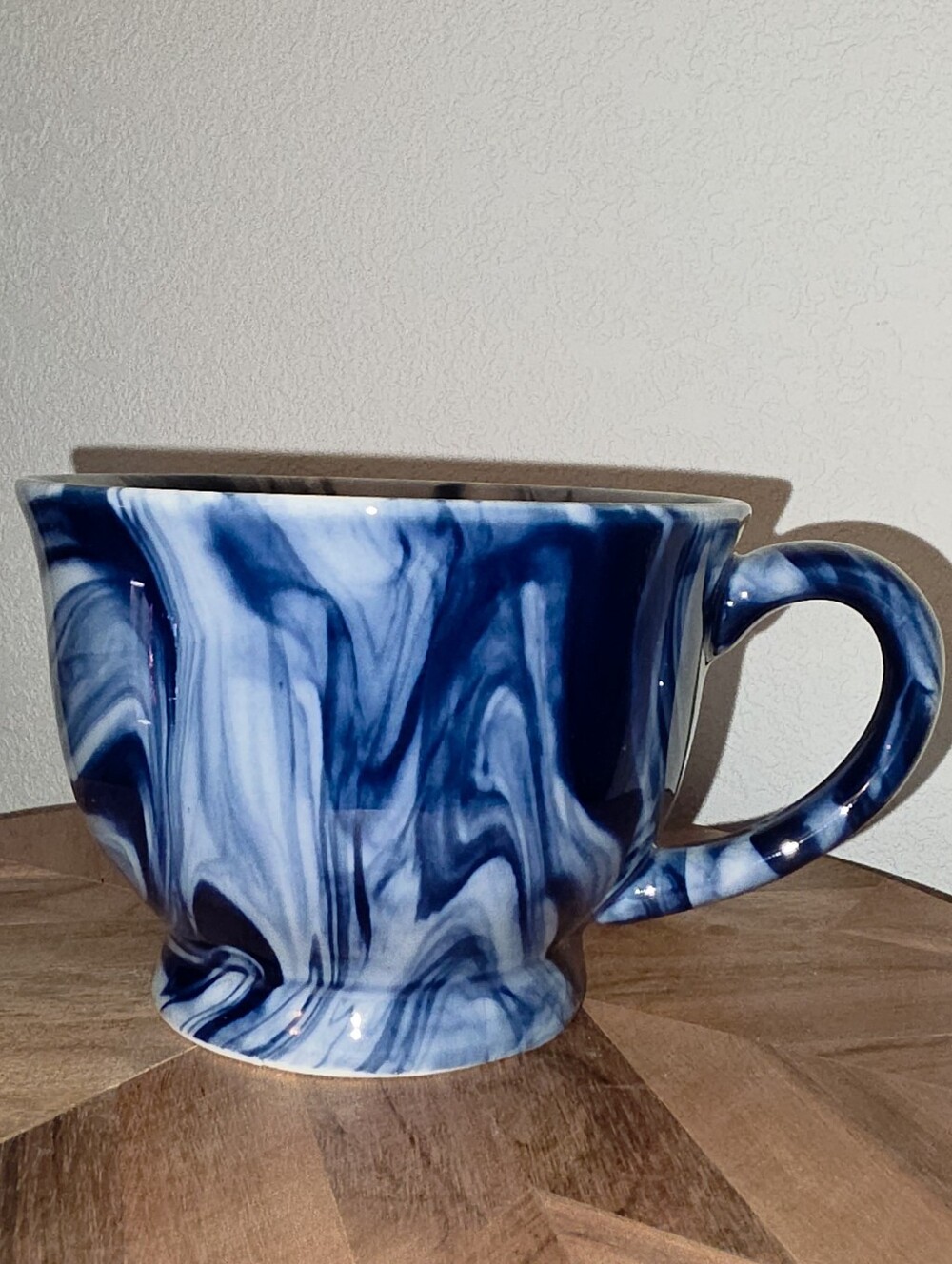 Blue Marble Ceramic Tea/Coffee Mug By Potter's Studio